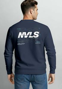 Толстовка Neverless PULLOVER MIT LOGO BACKPRINT FASHION URBAN, Navy/Dark Blue