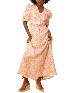 Платье Hale Bob Arabella из льна, оранжевый