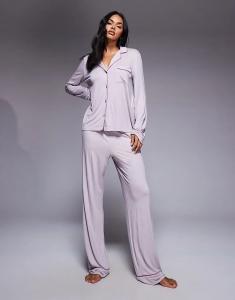 Комплект для сна DKNY из топа и трусиков розового цвета