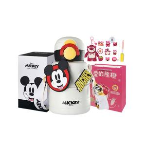 Мягкая кружка Lotso Collection с изображением Микки Мауса, Стича и Эльзы (двойного назначения) Disney, mickey mouse (double drink, cup cleaning brush+straw brushes+stickers+doll charm+shopping bag)