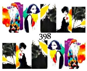 Водные наклейки для ногтей - №398, Raisin