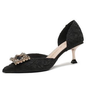 Женские туфли на тонком каблуке и высоком каблуке GOSO, Black