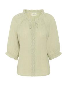 Блуза Cream Bellis, светло-зеленый