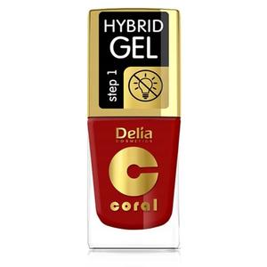 Delia Cosmetics Coral Hybrid Gel гибридный лак для ногтей без использования УФ/LED лампы абажур 125 11 мл