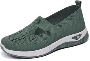 Ортопедические кроссовки для женщин, туфли для медсестер на липучке Babe, обувь Ortho Pro Comfort, обувь OrthoWear Baimiu, темно-зеленый