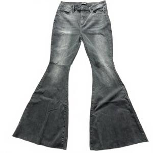 Женские джинсы с высокой талией супер-клеш черные Judy Blue