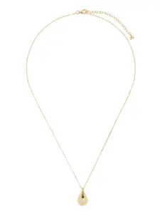 Колье Water Droplet из желтого золота Mateo, золотой