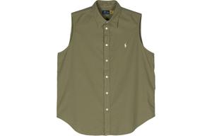 Рубашка Polo Pony Sleeveless Shirt Polo Ralph Lauren, оливковый