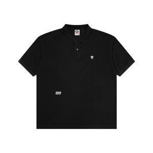 Хлопковая поло от A Bathing APE Aape, черный