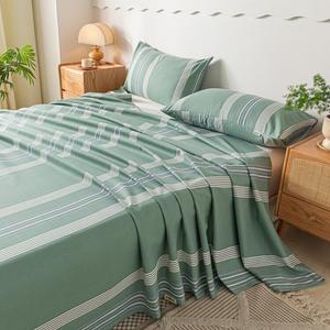 Avivi Пара наволочек из хлопка грубой ткани, цвет Elegant Green