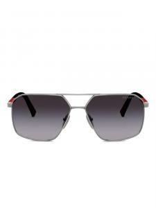 Prada Linea Rossa pilot-frame солнцезащитные очки, серый