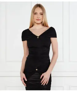 Блуза Slim fit Elisabetta Franchi, черный