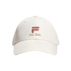 Хлопковая бейсболка унисекс цвета айвори FILA FUSION