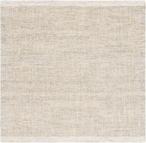 Ковер SAFAVIEH, 183 x 183 см, Metro Collection, Ivory & Grey, ручной работы из шерсти, идеален для помещений с высокой проходимостью в гостиной, спальне (MET151F)