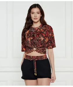 Блуза Cropped fit Just Cavalli, мультиколор