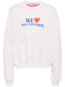 Толстовка We Love Our Customers Alexander Wang, розовый