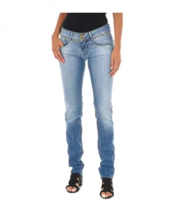 Узкие джинсы с заклепками на поясе Met, синий