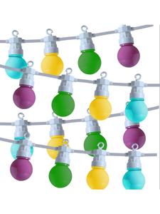 Светодиодная гирлянда для вечеринок в цирковом стиле, соединяемая для использования на открытом воздухе, 8 режимов работы, длина: 8,8 м  Marelida