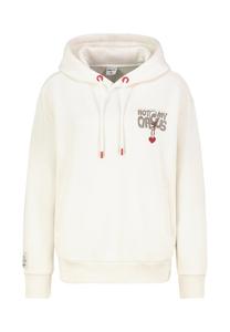 Худи Sublevel LÄSSIGER MIT MOTIV-PRINT UND HUMORVOLLEM SLOGAN, Weiß/Off-White