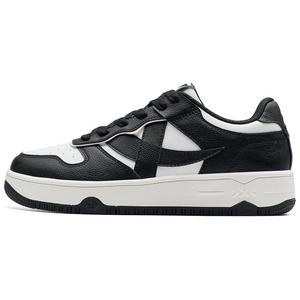 XTEP Нескользящие износостойкие низкие кроссовки для скейтбординга мужские, черно-белые