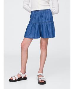 (K) Шорты-кюлоты из шамбре, надеваемые через голову (детские)