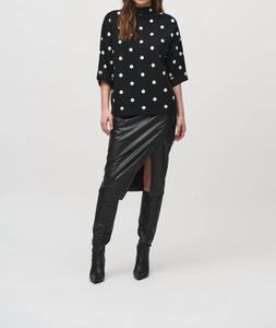 Свитер с рукавом долман в горошек и декоративными деталями Joseph Ribkoff, Polka Dot