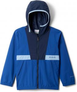Columbia Youth Boys Spire Valley Ветровка, Mountain Blue/Coll Navy/Ripple Blue