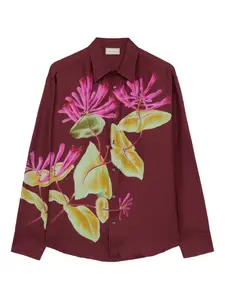 Рубашка с цветочным принтом Pierre-Louis Mascia, красный
