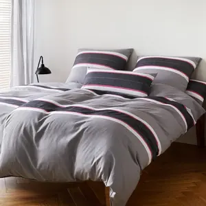 Элегантный мягкий фланелевый комплект постельного белья Whitman, цвет антрацит, размер 200х200+2х80х80 Elegante