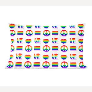 Декоративная подушка MuchoWow диванная подушка для гостиной декоративная подушка 50 x 30 см гордость - радуга - любовь - чехлы на диванные подушки - без наполнителя