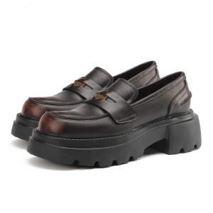 FOXER Женские лоферы черные и коричневые, цвет Brown