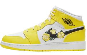 Jordan 1 Mid Dynamic Желтый Цветочный (GS)