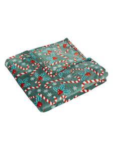 Зеленое флисовое одеяло Atmosphera Créateur d'intérieur