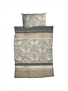 Постельное белье Verena бежевого и антрацитового цветов Traumschlaf, 200x200 (2x 80x80 см)