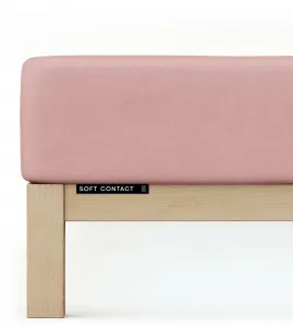 Простыня Schlafgut "Soft Contact", 100% органический хлопок 120-130х200 см, 1 шт., фиолетовый