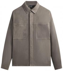 Замшевая рубашка Kith Suede Ace Shirt, серый