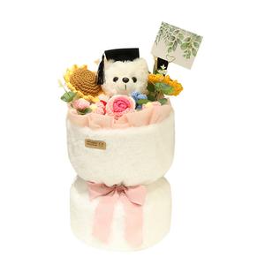 Плюшевая кукла милый букет доктор медвежонок 40 см высота MAOGEGE, розовый