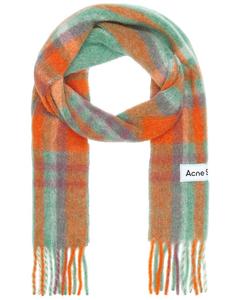 Шарф Acne Studios Striped, цвет Orange, Lilac, & Aqua Blue