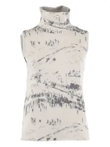 Топ с высоким воротником без рукавов Ballantyne, нейтральный