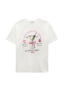 Футболка Koton Print T-shirt, Beige