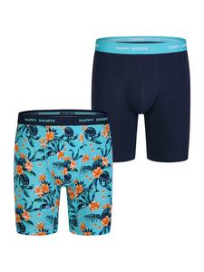 Боксерские трусы Happy Shorts, цвет flower print - navy
