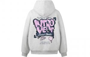 Толстовка Unisex Hooded Moderate Heavyweight ZIAREL, белый heather серый