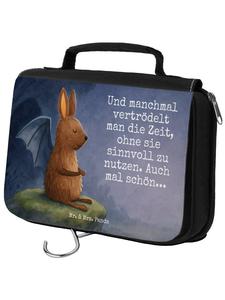 Mr. & Mrs. Panda Косметичка с изображением летучей мыши и надписью белого цвета