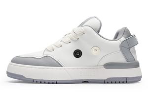 Кеды мужские, обувь для скейтбординга низкая Smiley, белый/зеленый