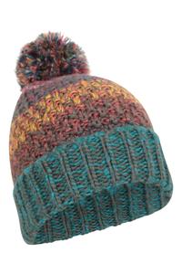 Многоцветная шапочка из трикотажной ткани, стильный дизайн Mountain Warehouse, зеленый