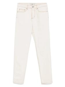 Джинсы с нашивкой-логотипом AMI Paris, нейтральный