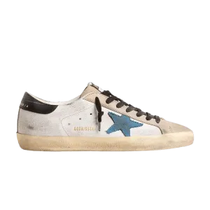 Кроссовки Golden Goose Superstar 'White Light Blue Black', белый