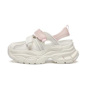 Женские кроссовки с низким верхом и массивной подошвой, увеличивающие рост, износостойкие, легкие и дышащие ZHR, Beige Pink