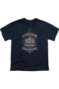 Футболка с коротким рукавом "Волшебные твари" в стиле чемоданчика для детей Gildan, темно-синий