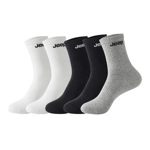 Унисекс носки Mid Calf Jeep, белый+белый+черный+черный+серый